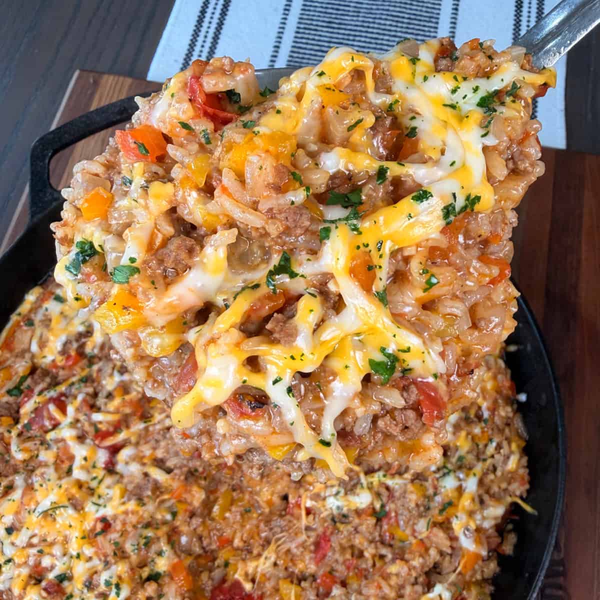 Unstuffed Pepper Skillet