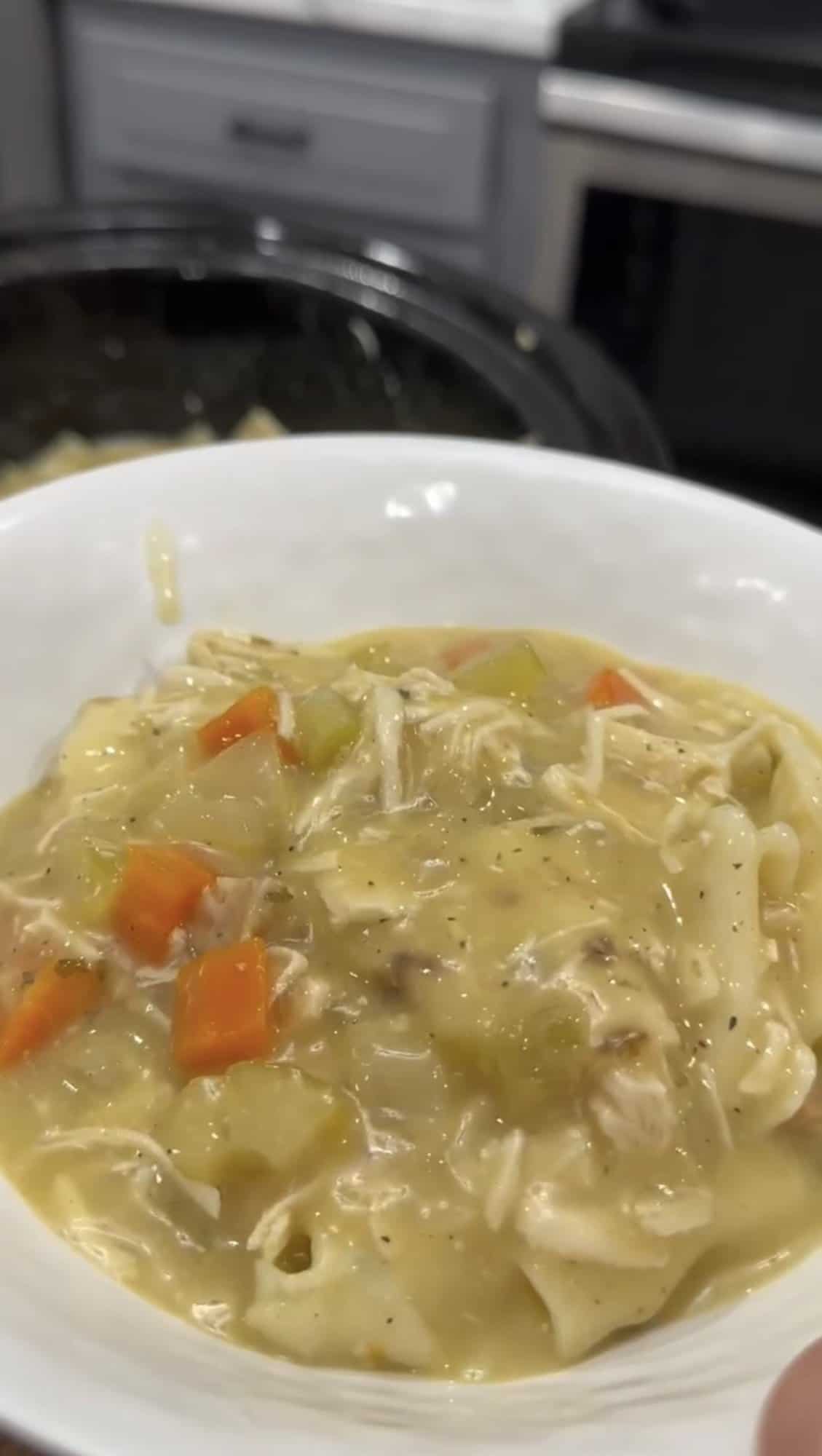 Easy Crock Pot Chicken & Dumplings - Cooking in the Midwest