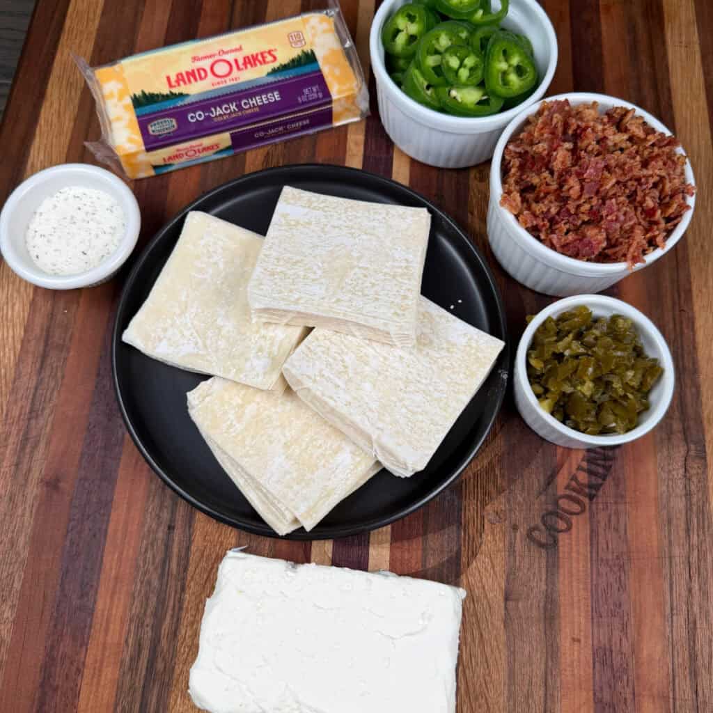Jalapeno Popper Wonton Ingredients