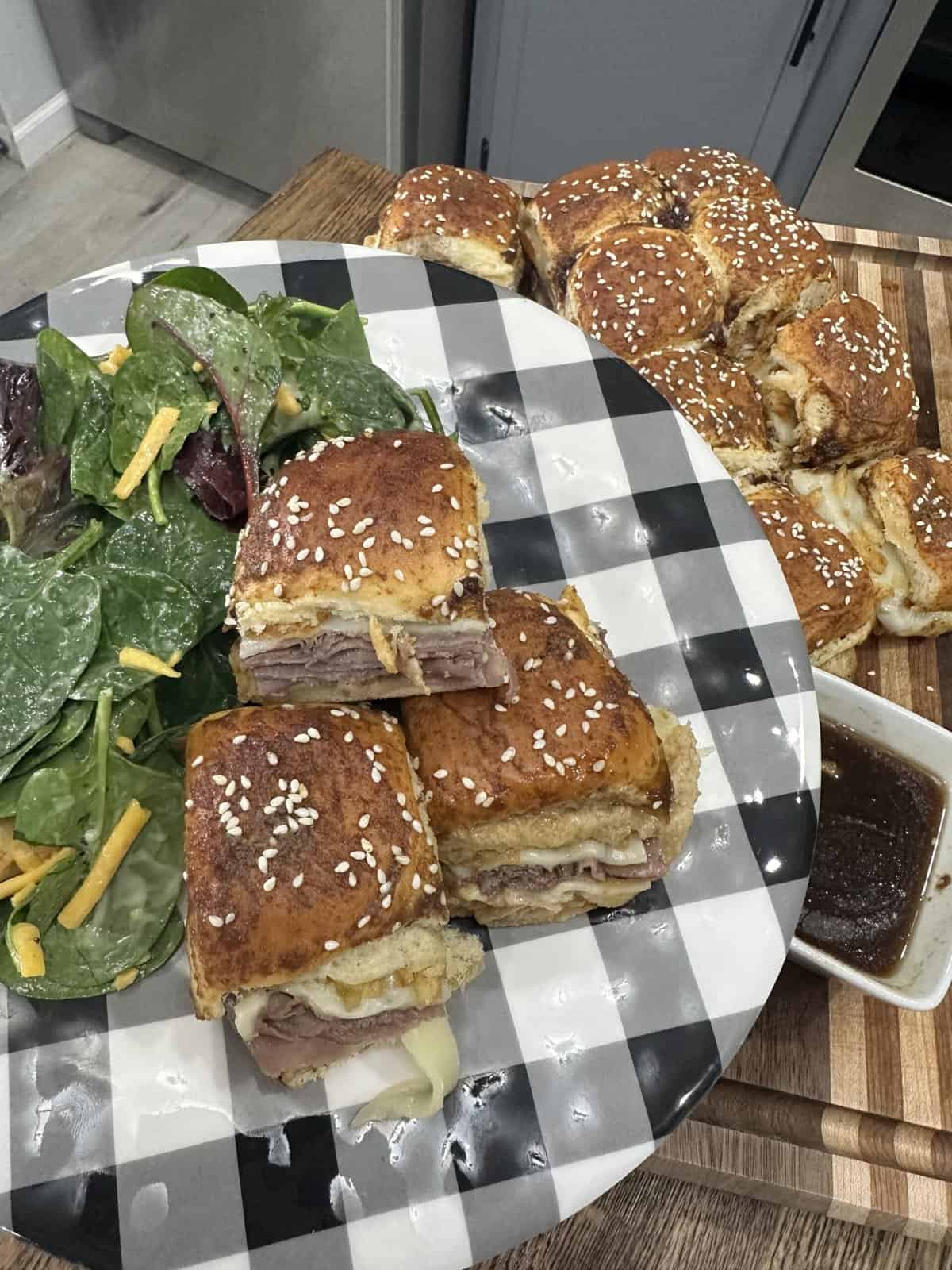 Roast Beef Sliders Cooking in the Midwest