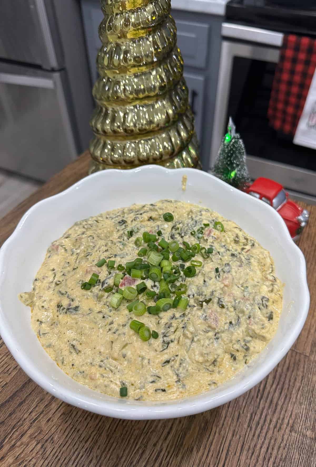 Fiesta Spinach Dip Cooking in the Midwest