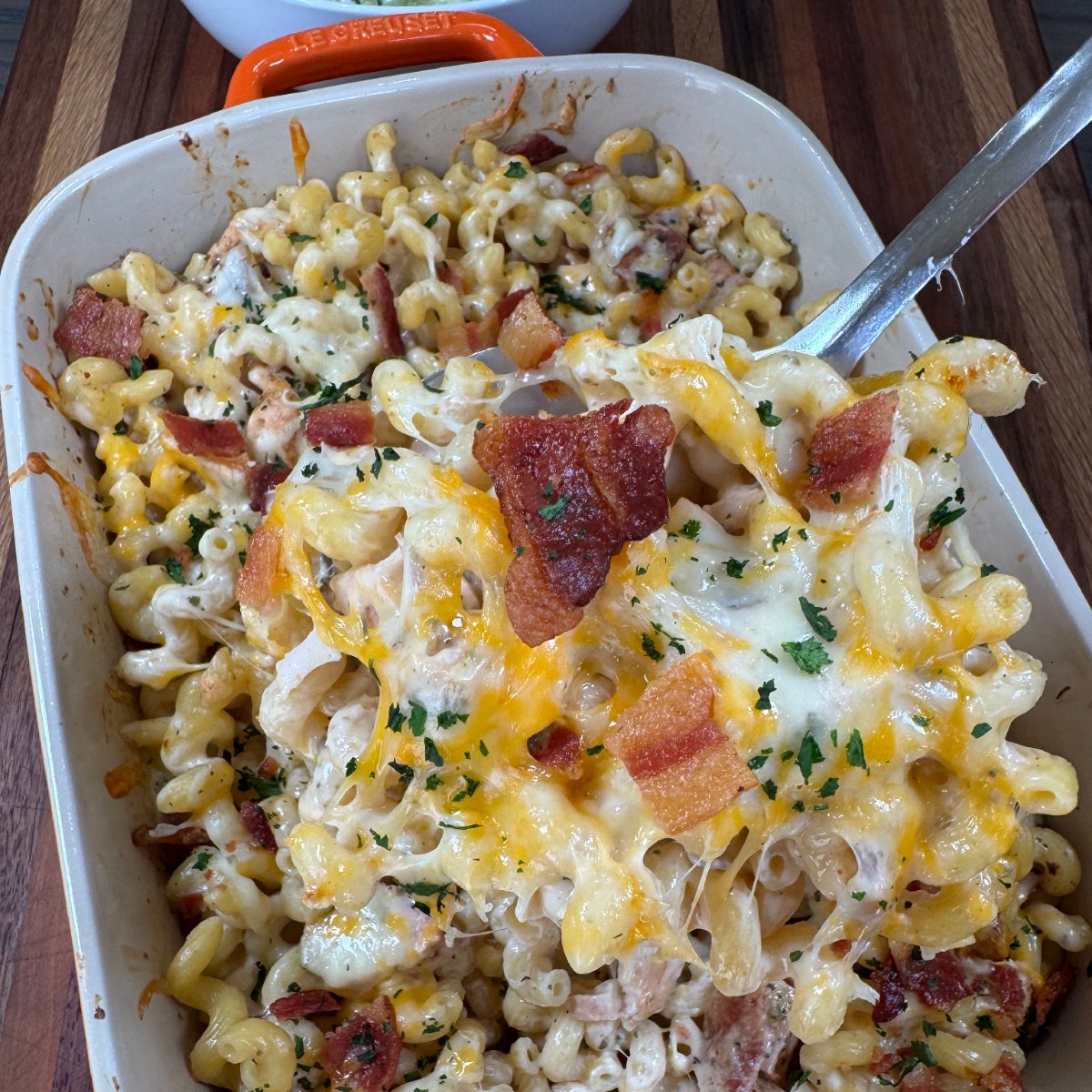 Chicken Bacon Ranch Alfredo Pasta 