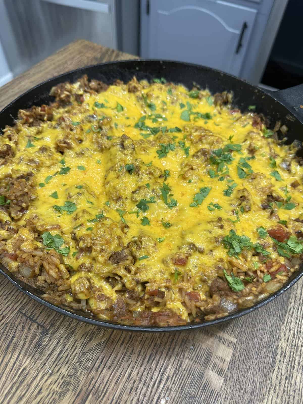 Chicken Taco and Rice Skillet Dinner