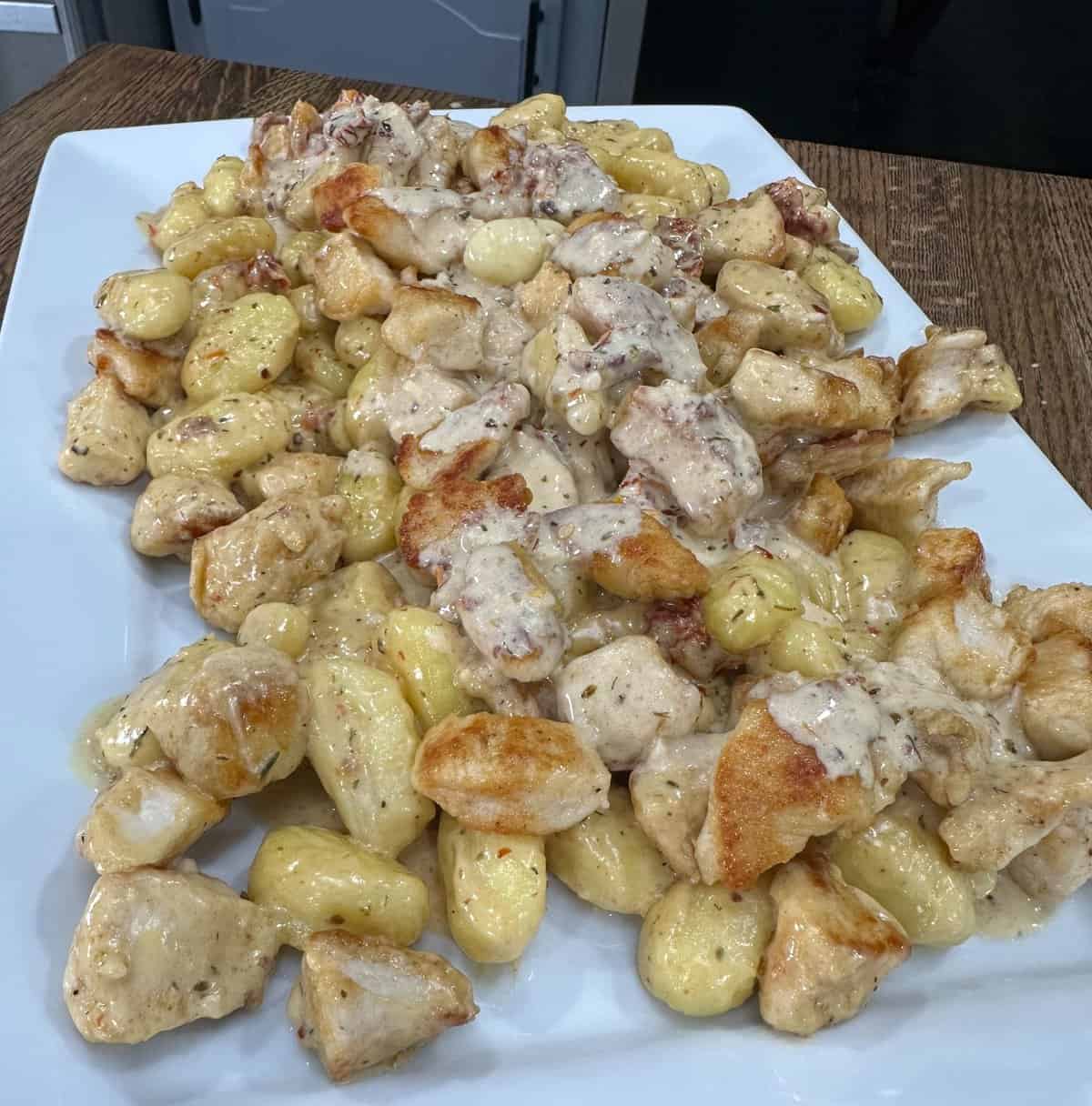 Kim the Foodie - Spicy Gnocchi with Roasted Red Peppers