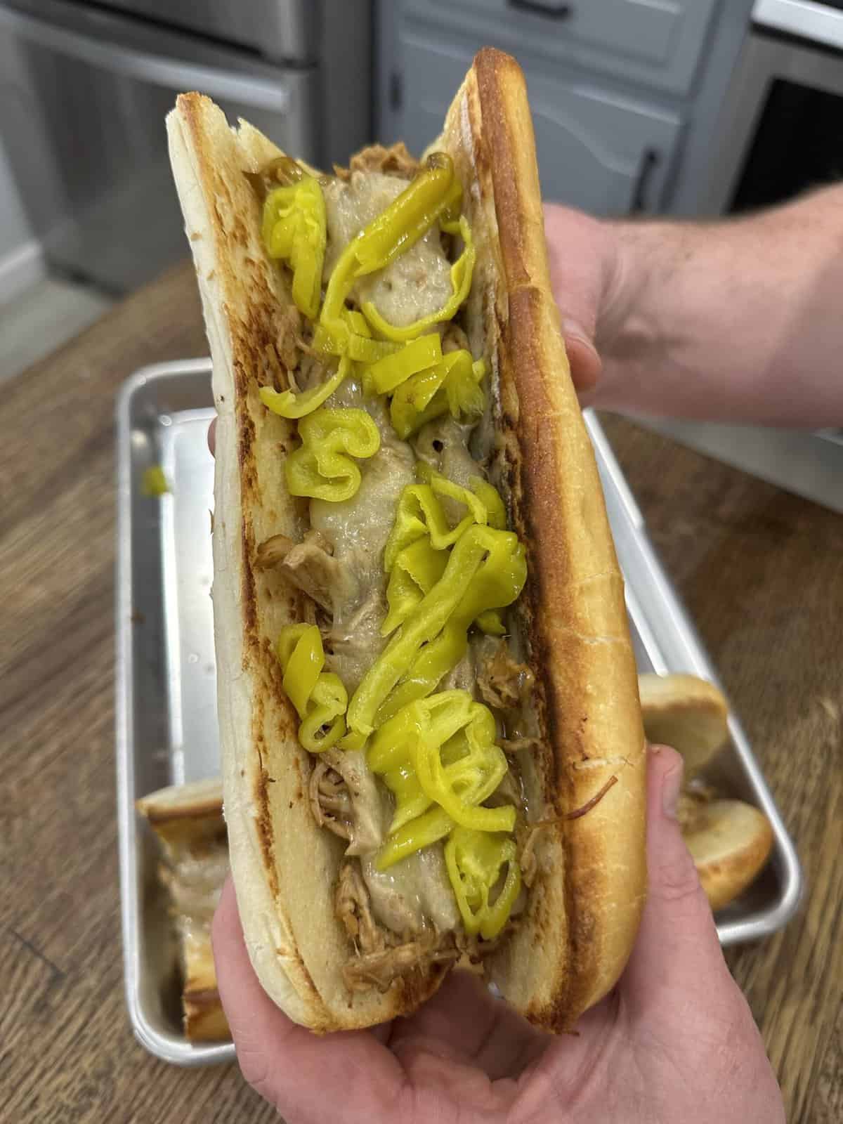 Crockpot Mississippi Chicken Sandwiches Cooking In The Midwest