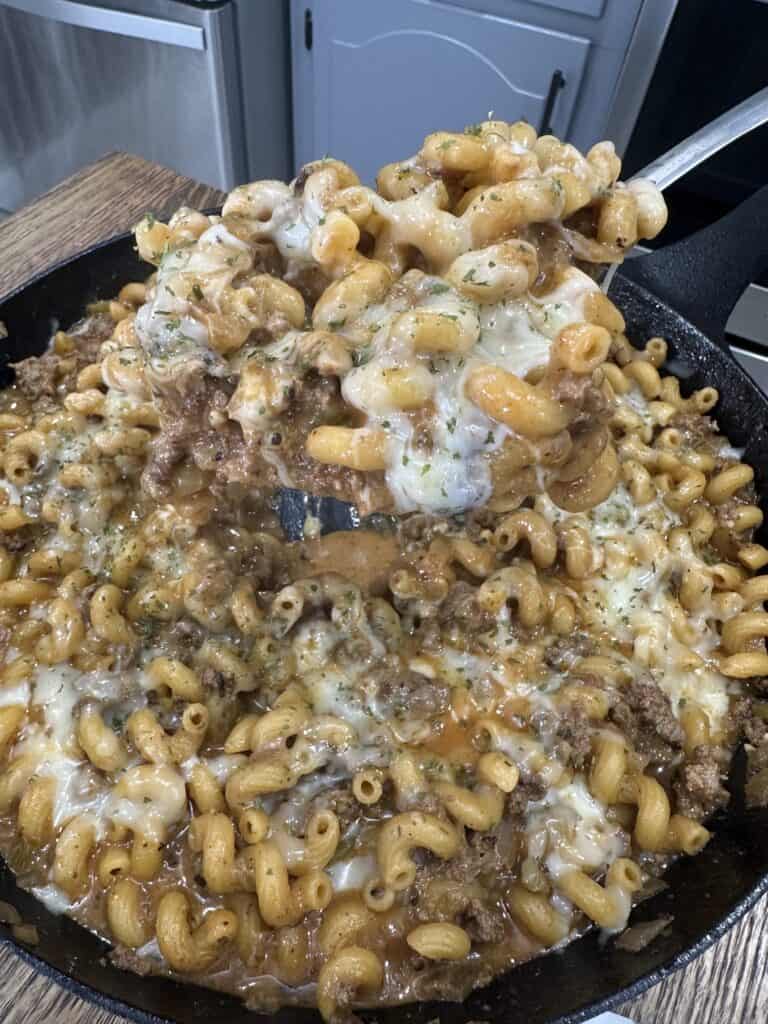 Cheese Steak Homemade Hamburger Helper