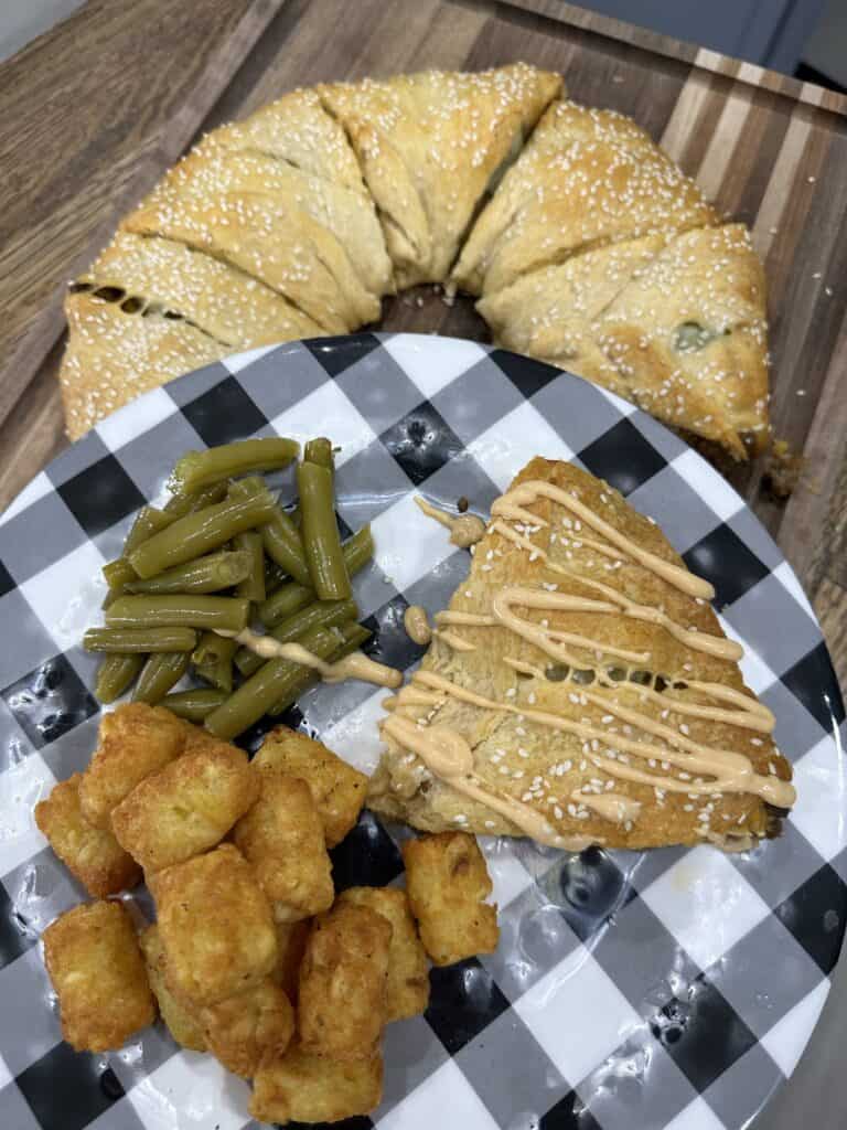 Cheeseburger Crescent Ring