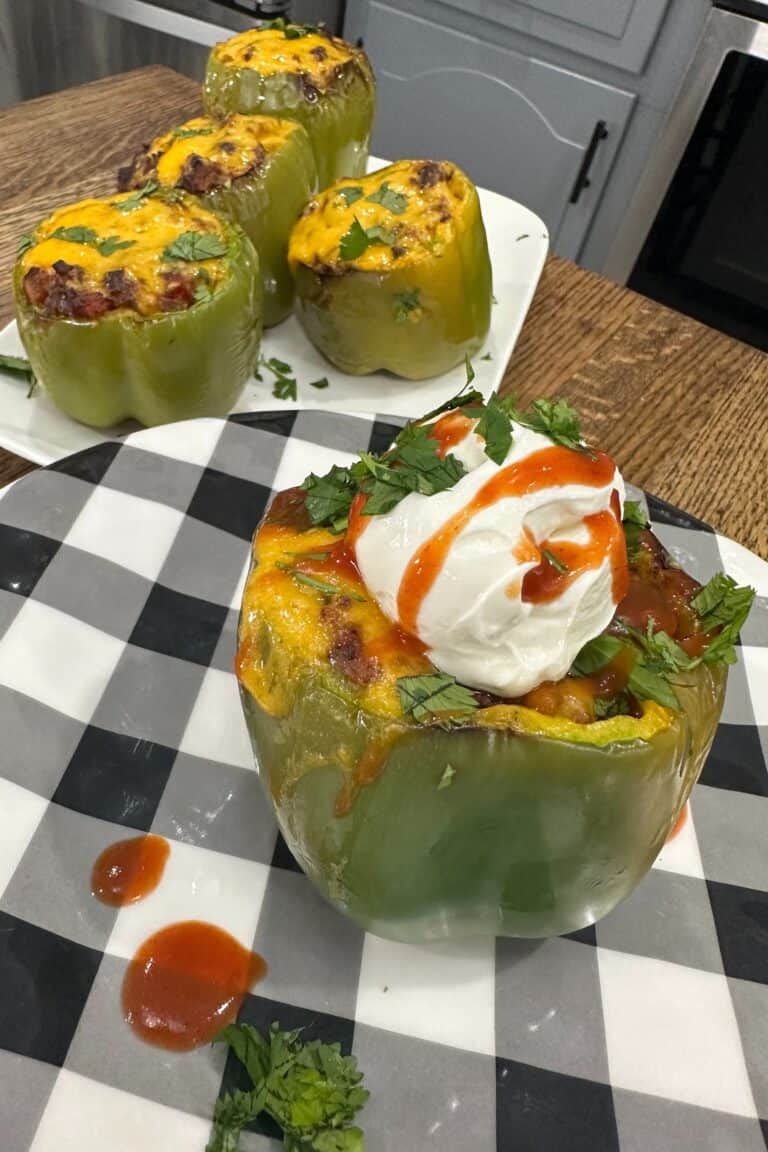 Cheesy Taco Stuffed Bell Peppers