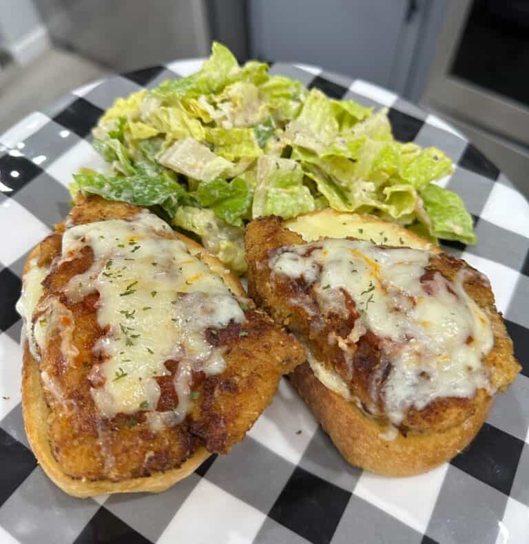 Chicken Parm Garlic Bread