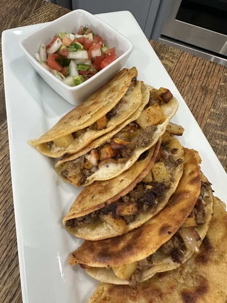 Beef and Potato Tacos