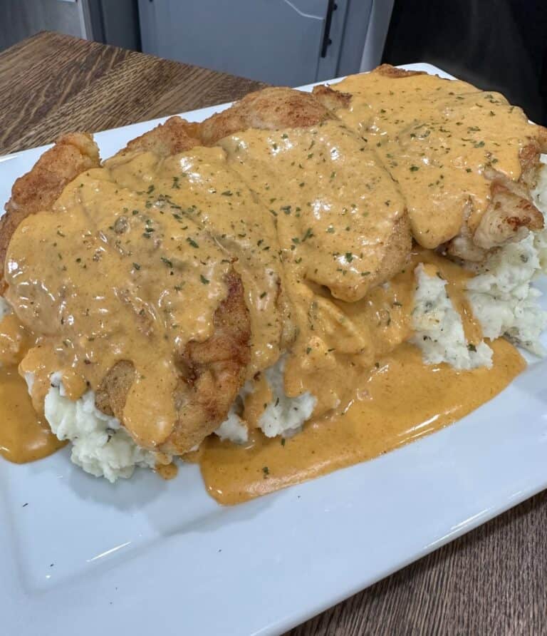 Creamy Pan Fried Chicken