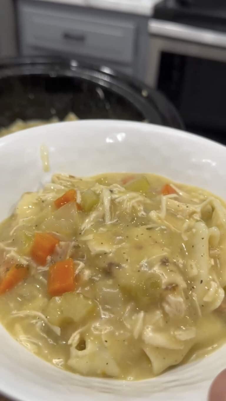 Easy Crock Pot Chicken & Dumplings - Cooking in the Midwest