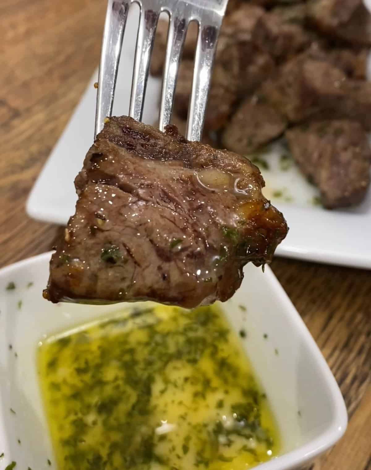 Air Fryer Steak Bites - The Roasted Root