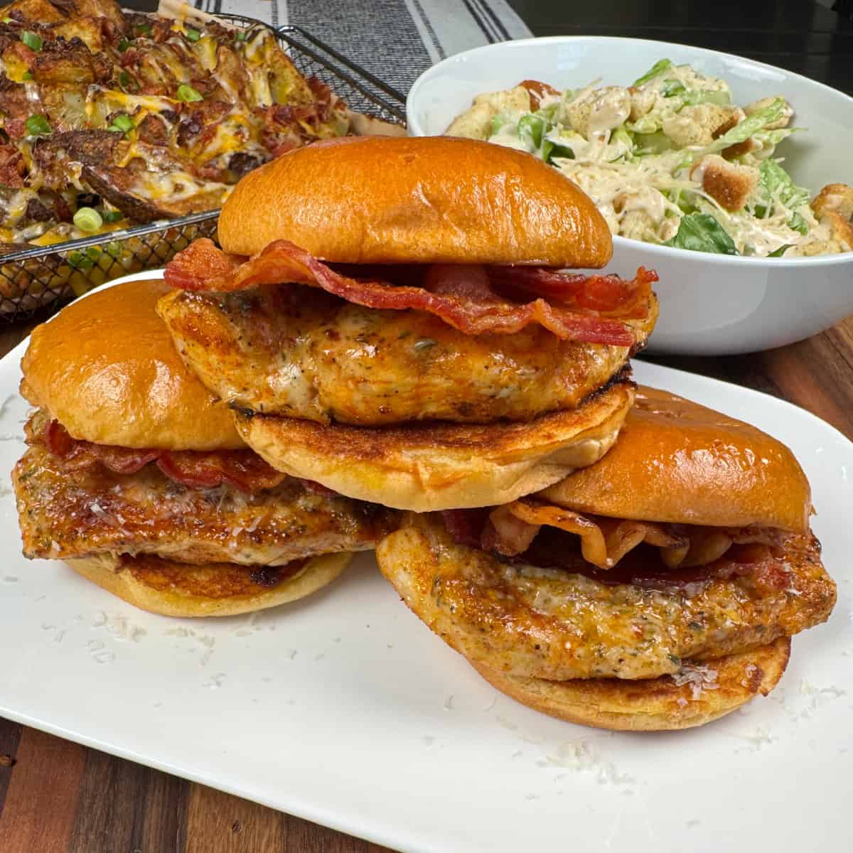 Parmesan Garlic Chicken Sandwiches
