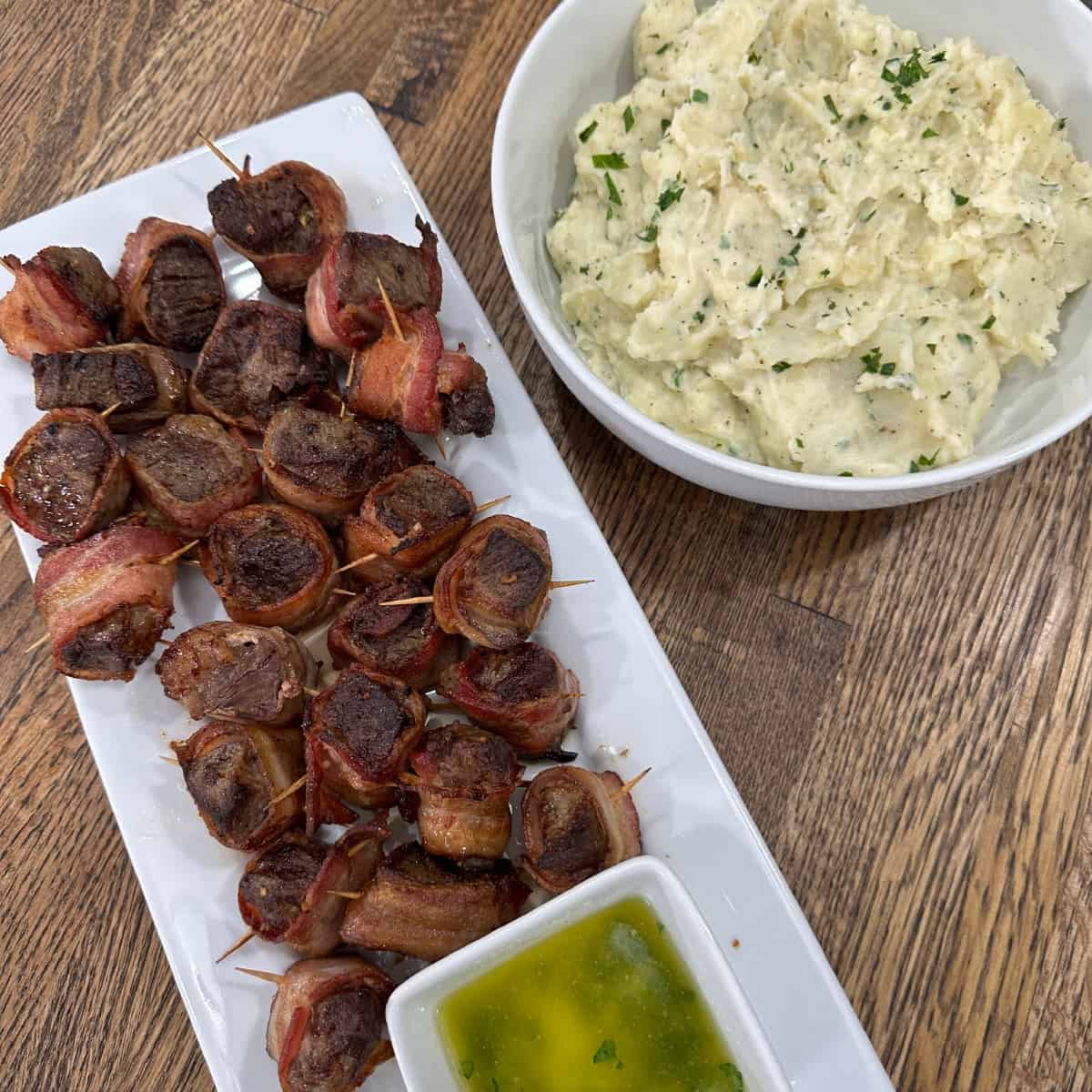 Bacon Wrapped Venison Bites - Buy This Cook That