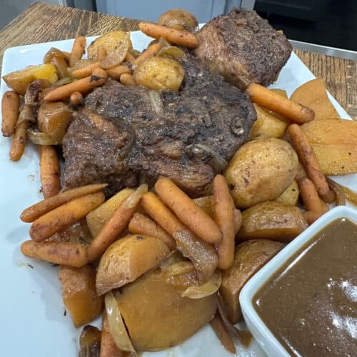 Crockpot Roast, Potatoes, and Carrots - Cooking in the Midwest