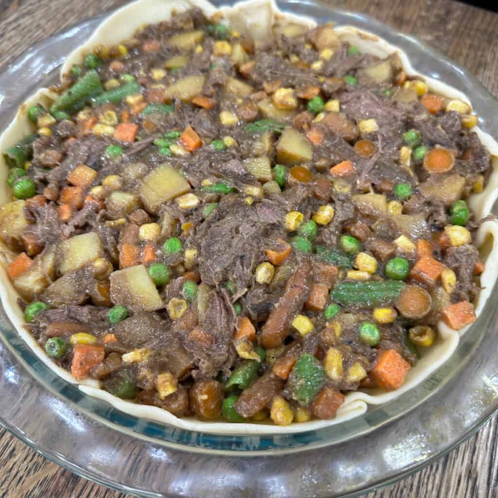 Leftover Steak Pot Pie With Vegetables Recipe