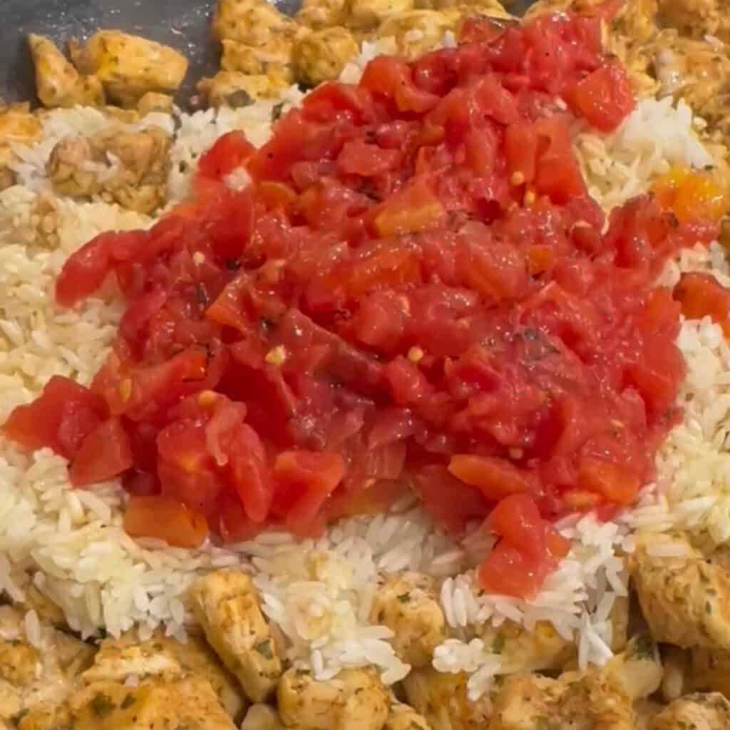 Chicken Cheese and Rice