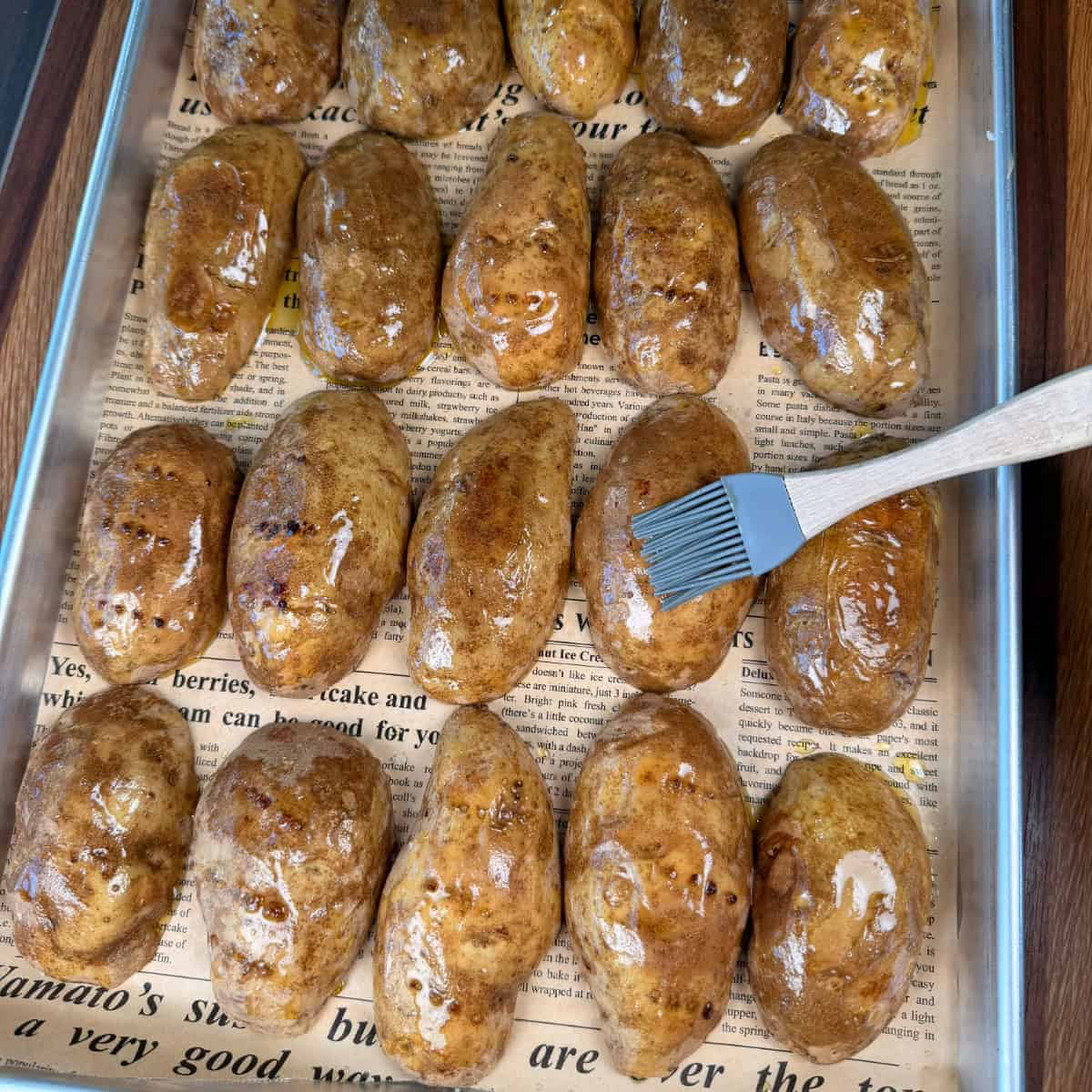 Potato Skins with oil