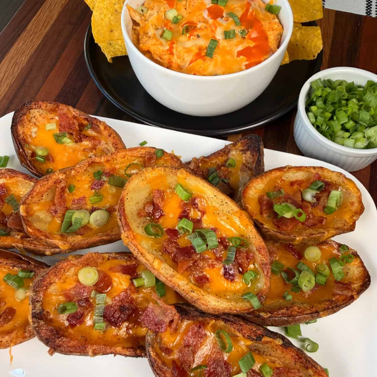 Potato Skins with green onions