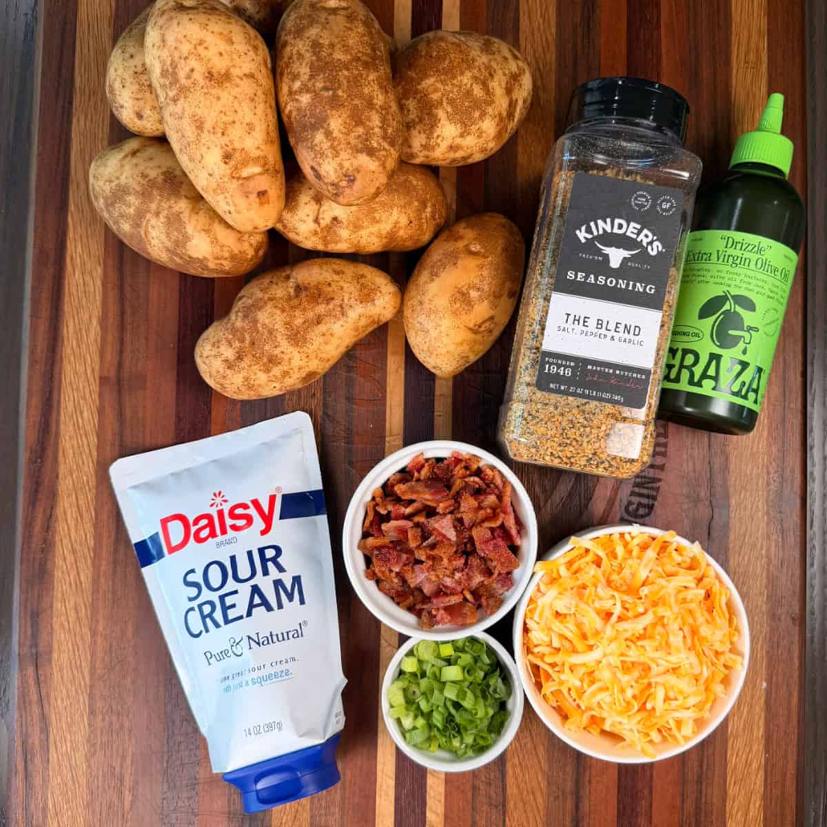 Ingredients for Potato Skins