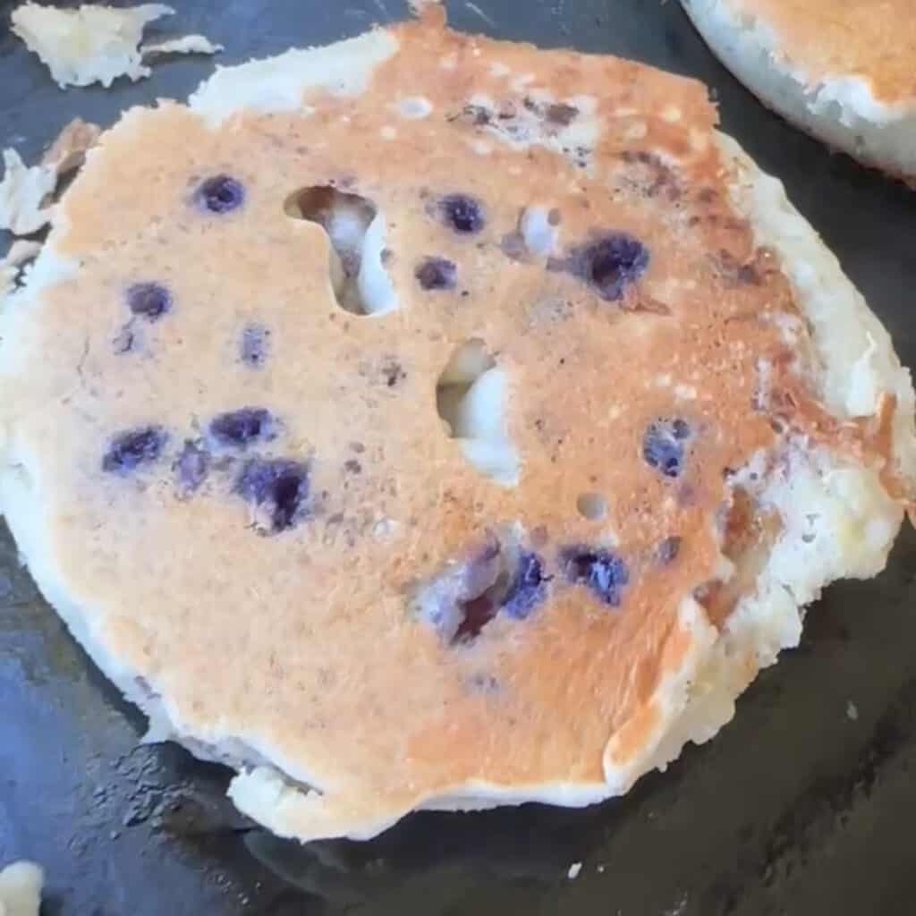 Blueberry Pancakes and Sausage