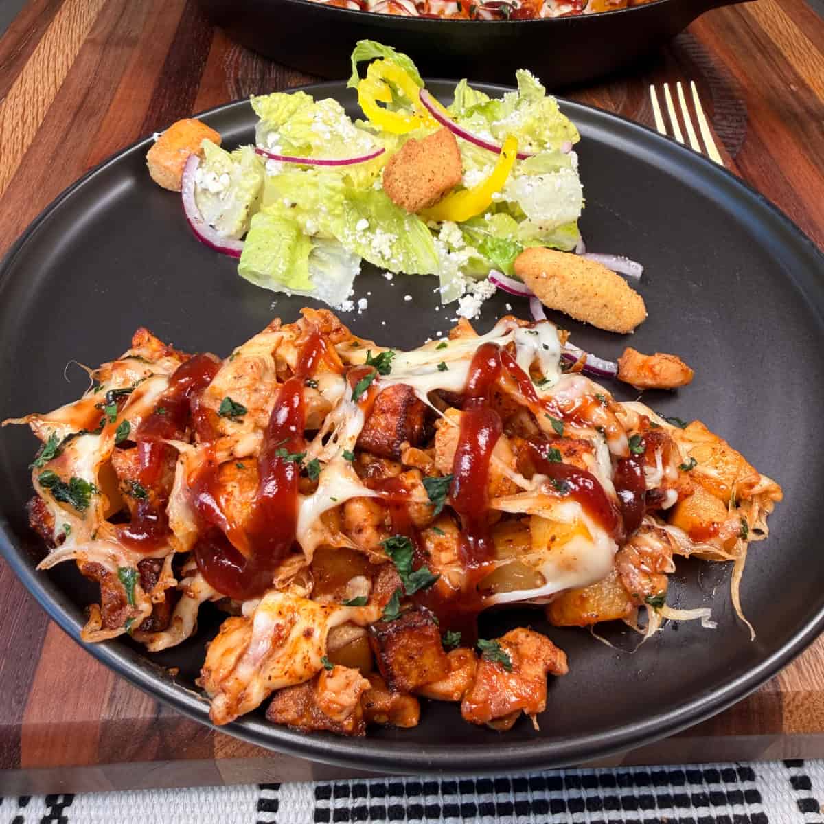 BBQ Chicken Potato Skillet