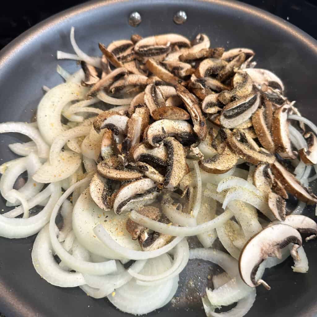 Mushrooms and Onions