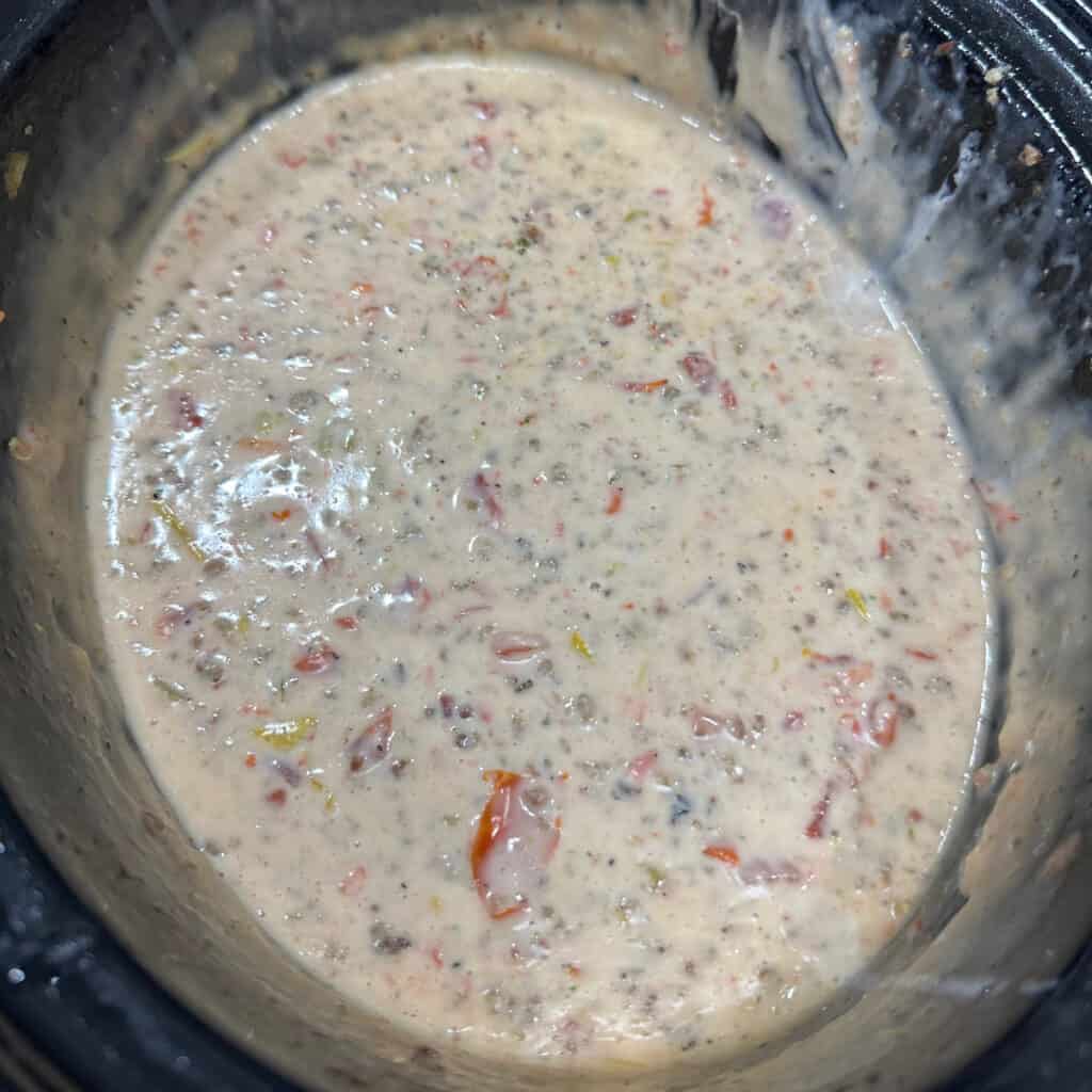 Crockpot Sausage Cheese Dip