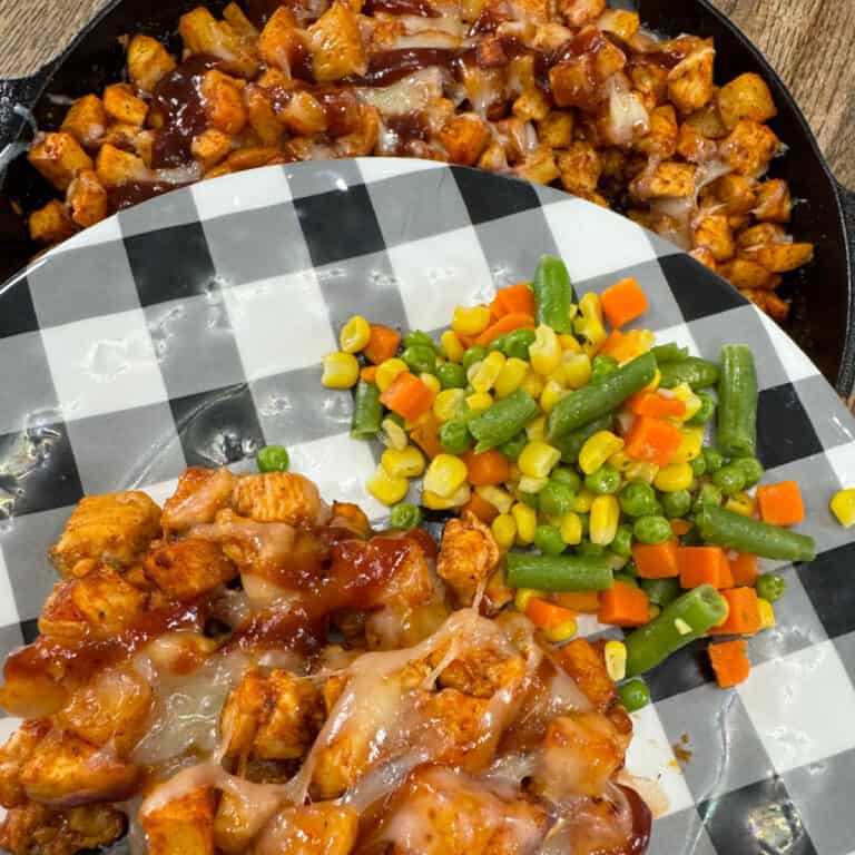 BBQ Chicken Potato Skillet - Cooking in the Midwest
