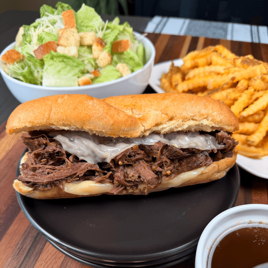 crockpot French dip sandwiches