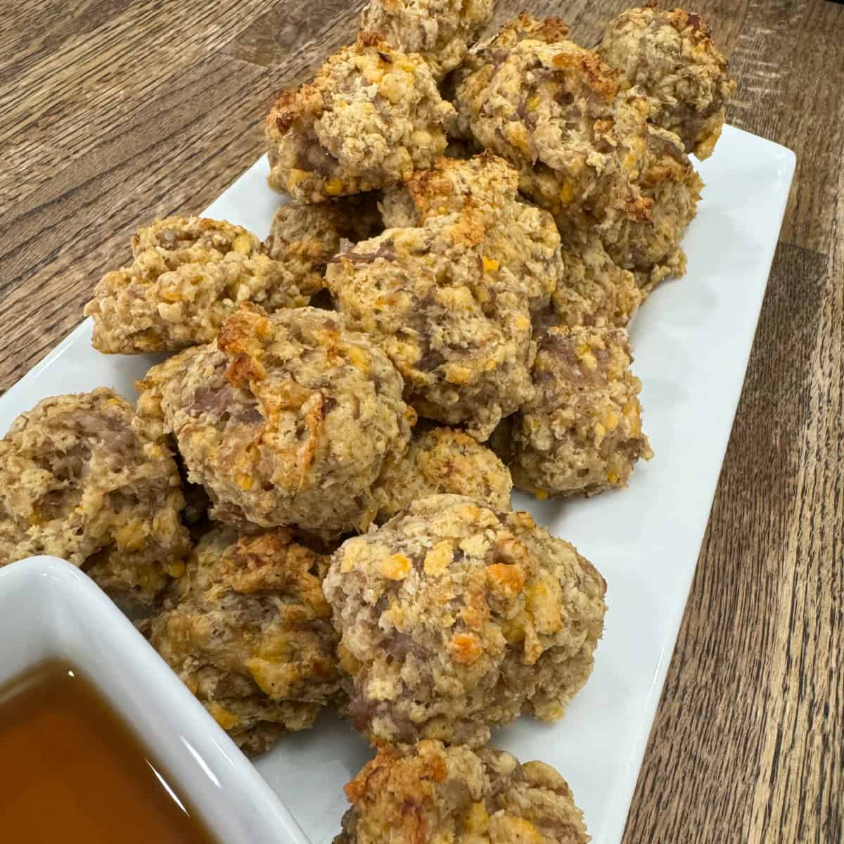 Easy Pancake Sausage Balls Cooking in the Midwest