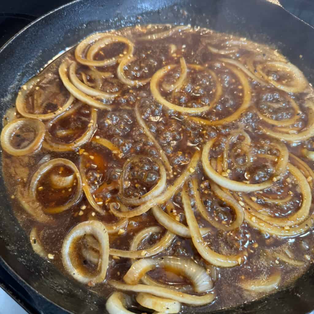 Onions and seasonings