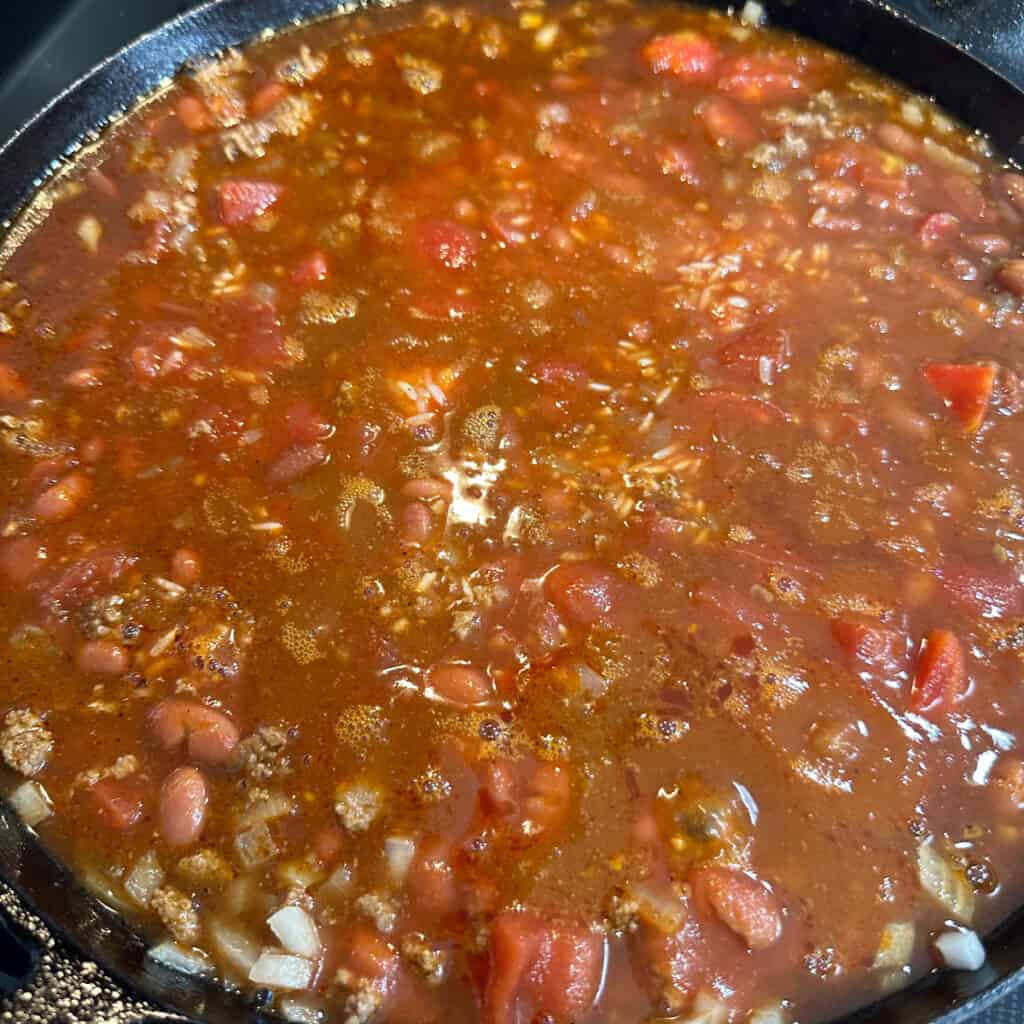 Chili Rice Skillet Meal