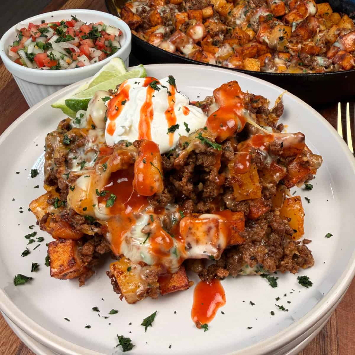 Plated Taco Potato Skillet