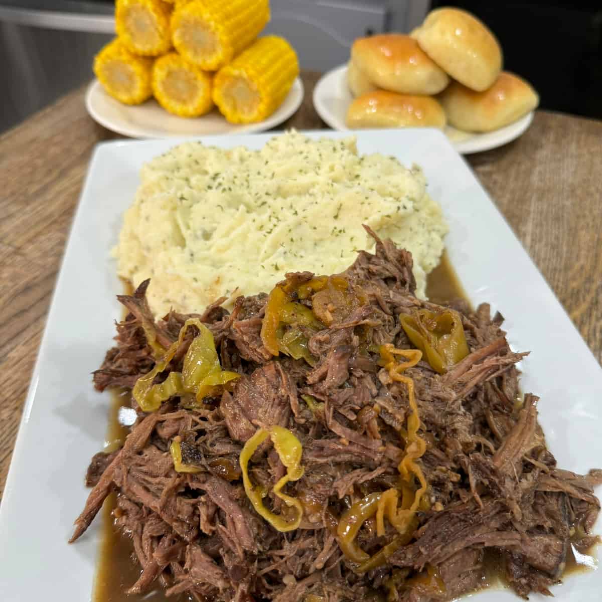 Crockpot Mississippi Roast Cooking in the Midwest