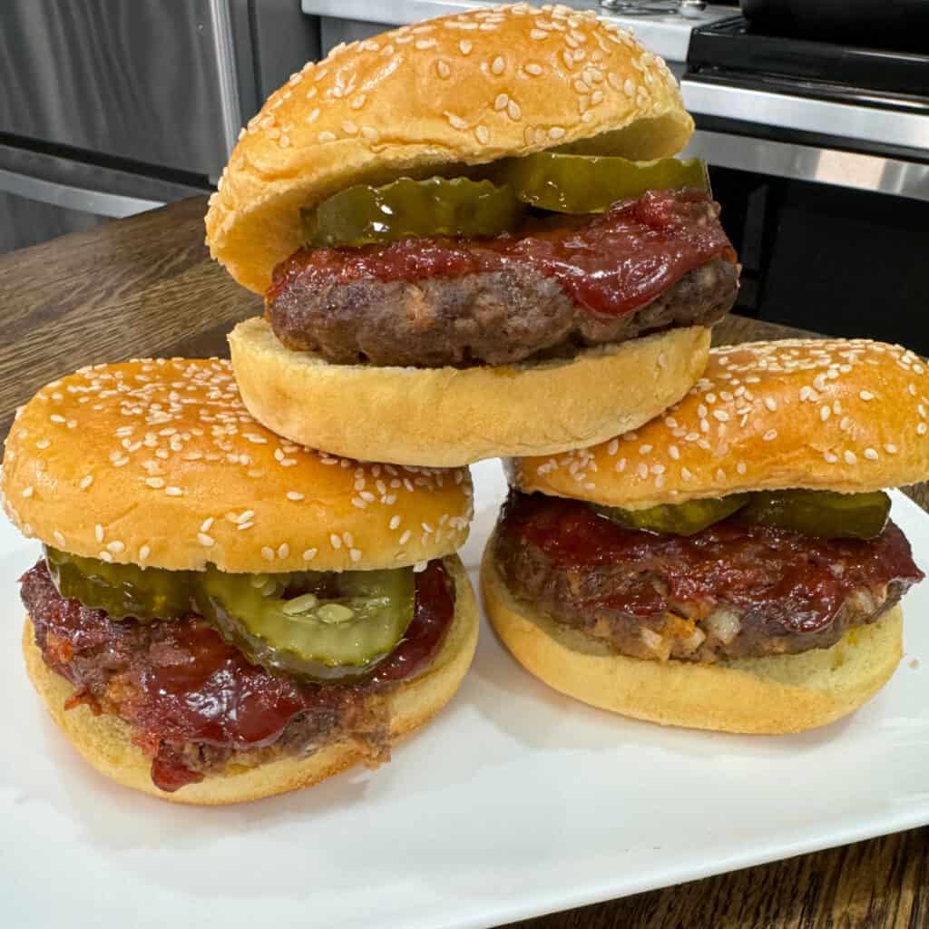 Meatloaf Patty Sandwiches