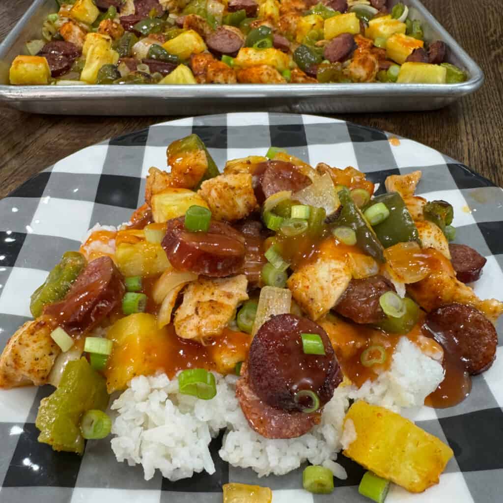 Sweet and Sour Sheet Pan Meal