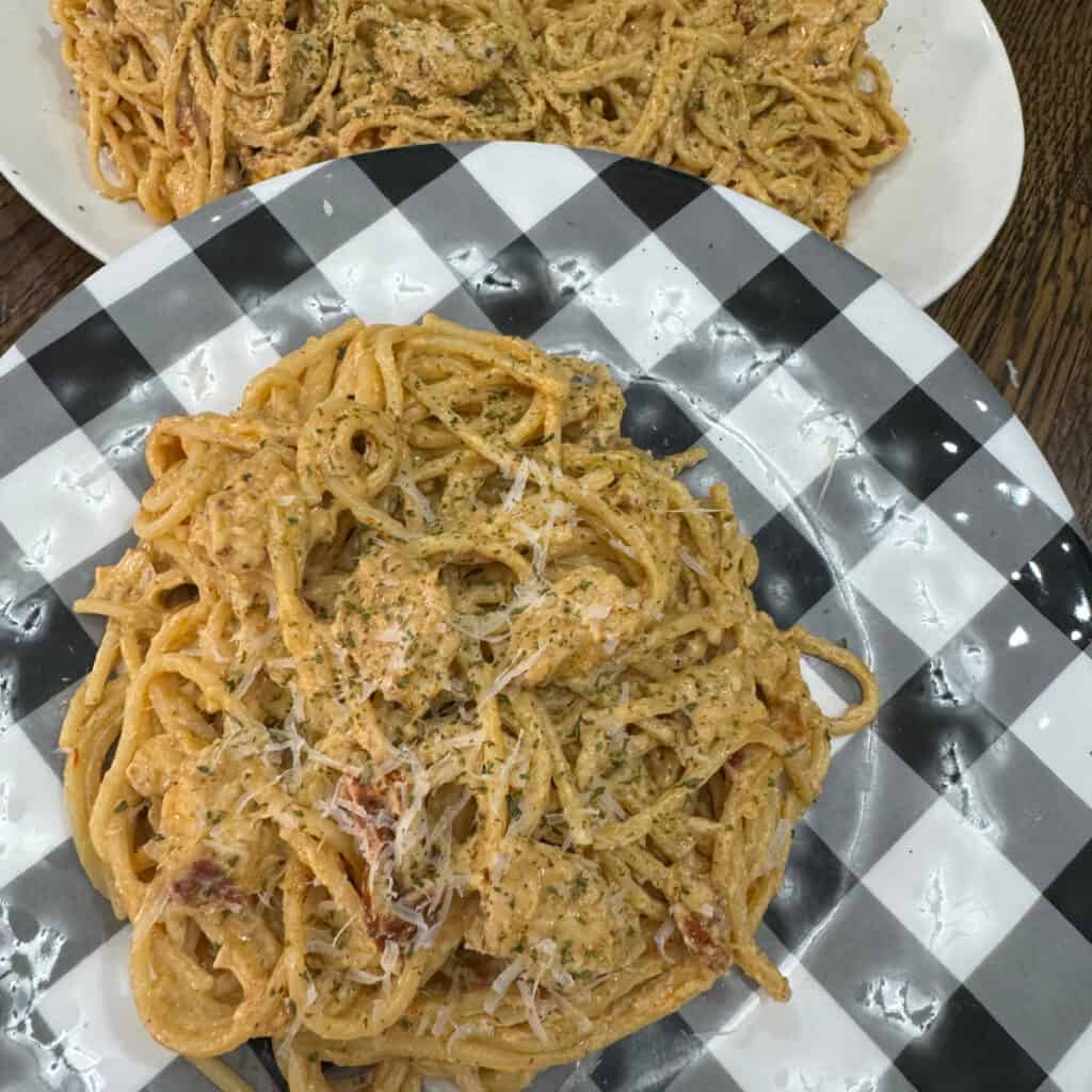 Crockpot Marry Me Chicken Spaghetti