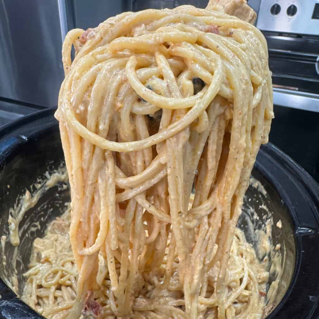Crockpot Marry Me Chicken Spaghetti