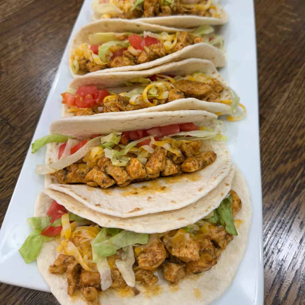 Southwest Ranch Chicken Tacos
