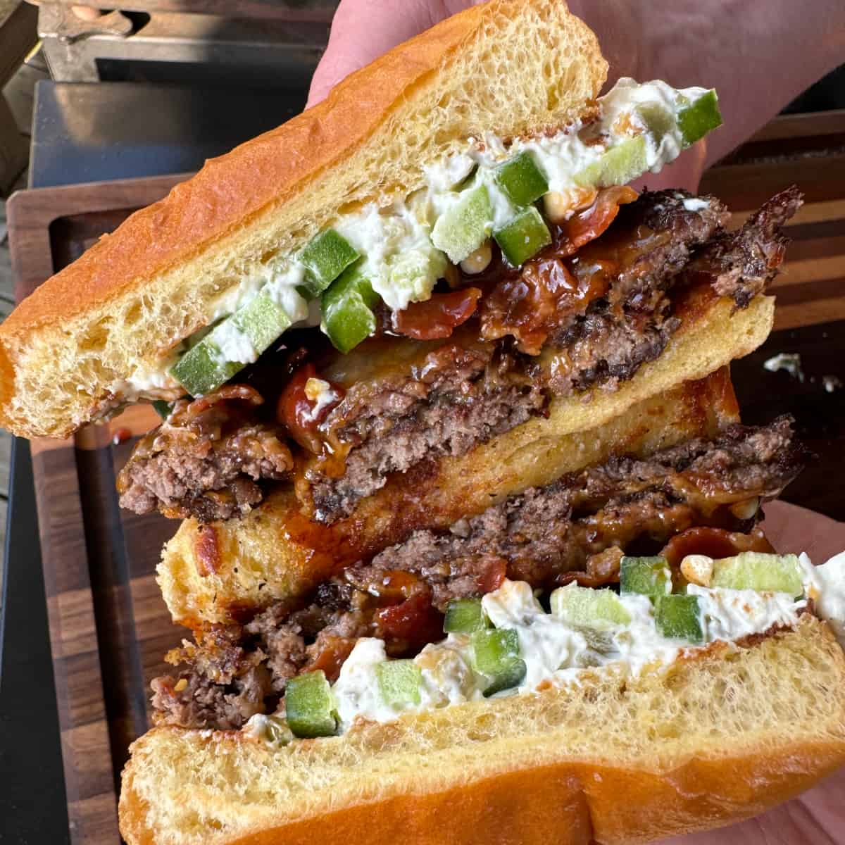 Jalapeño Popper Smash Burgers - Cooking in the Midwest