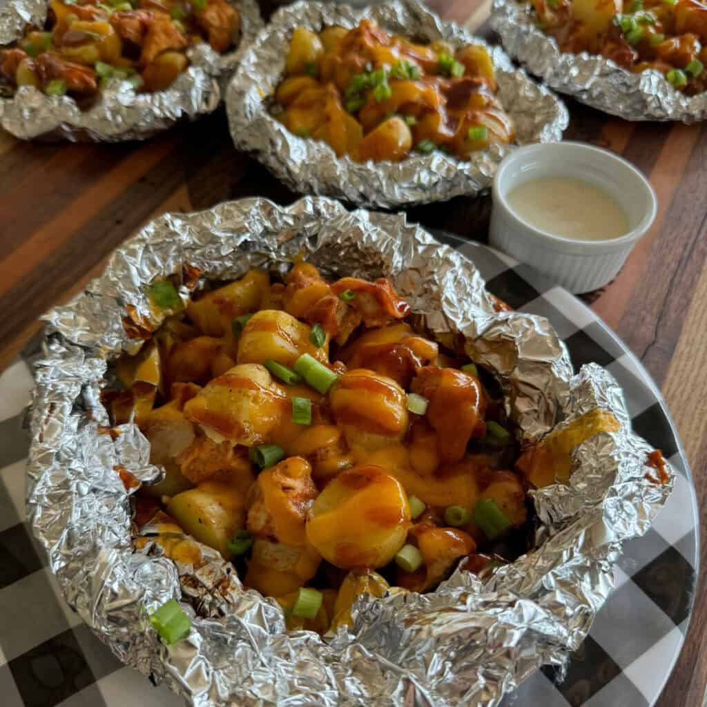 BBQ Chicken Potato Foil Packets