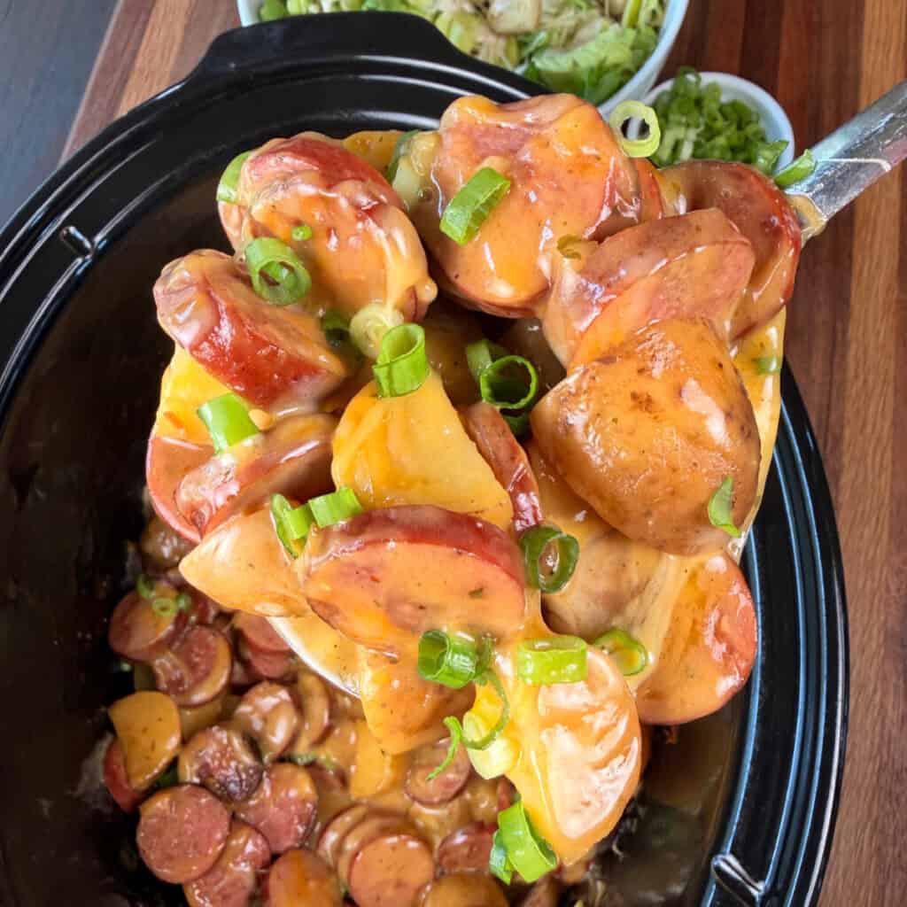Crockpot Potatoes and Kielbasa