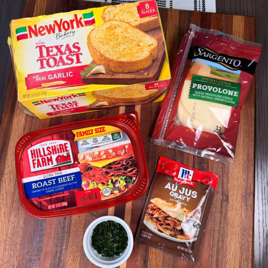 French Dip Garlic Toast Ingredients