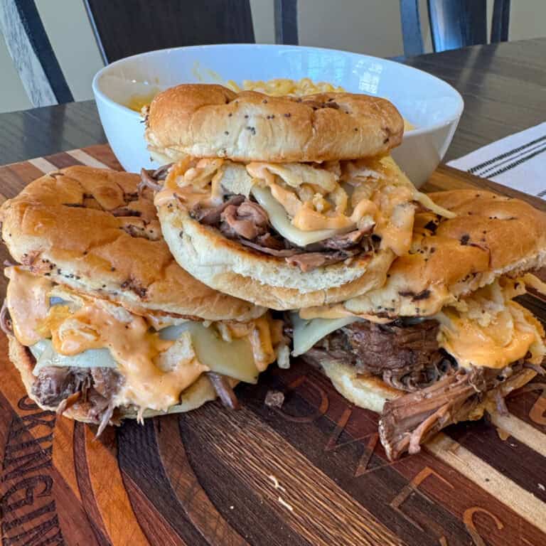 Crockpot Shredded Beef Sandwiches