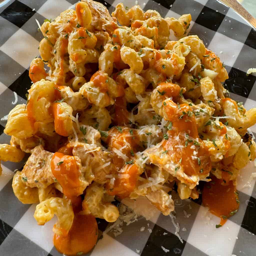 Smoked Buffalo Chicken Pasta