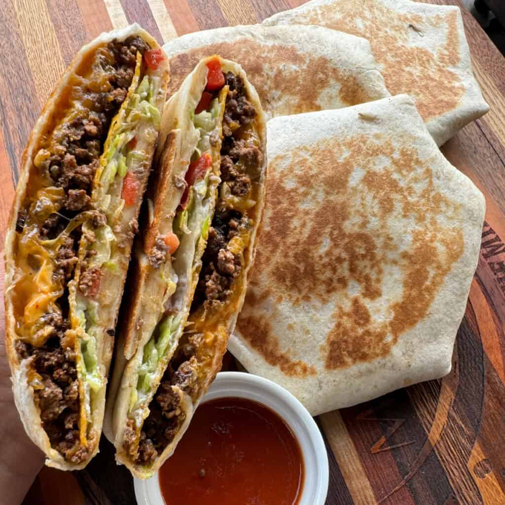 Beef and Cheese Crunch Wraps