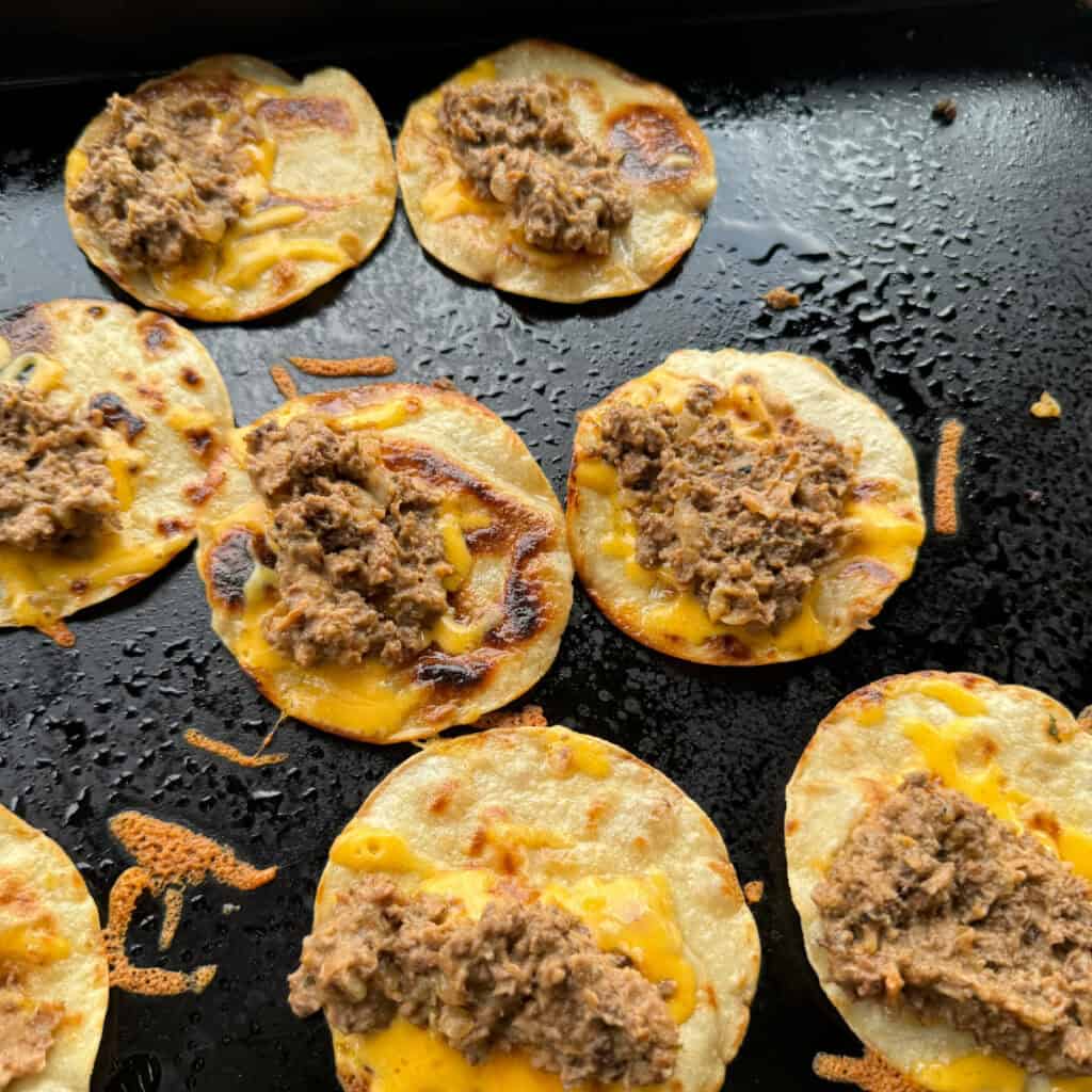 Cheesy Beef and Bean Tacos