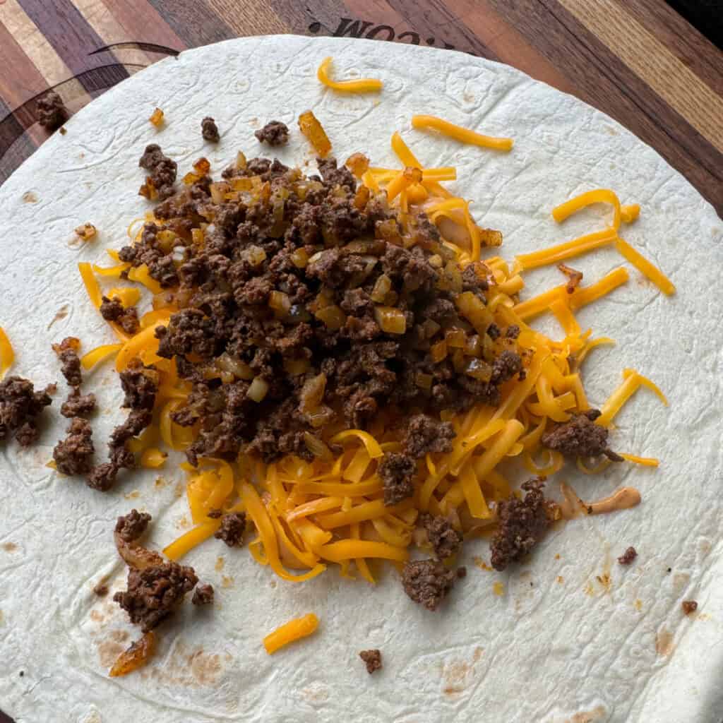 Beef and Cheese Crunch Wraps